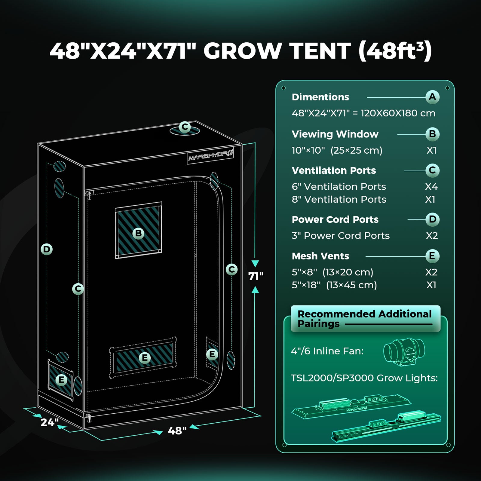 Growbox (120x60x180 cm)