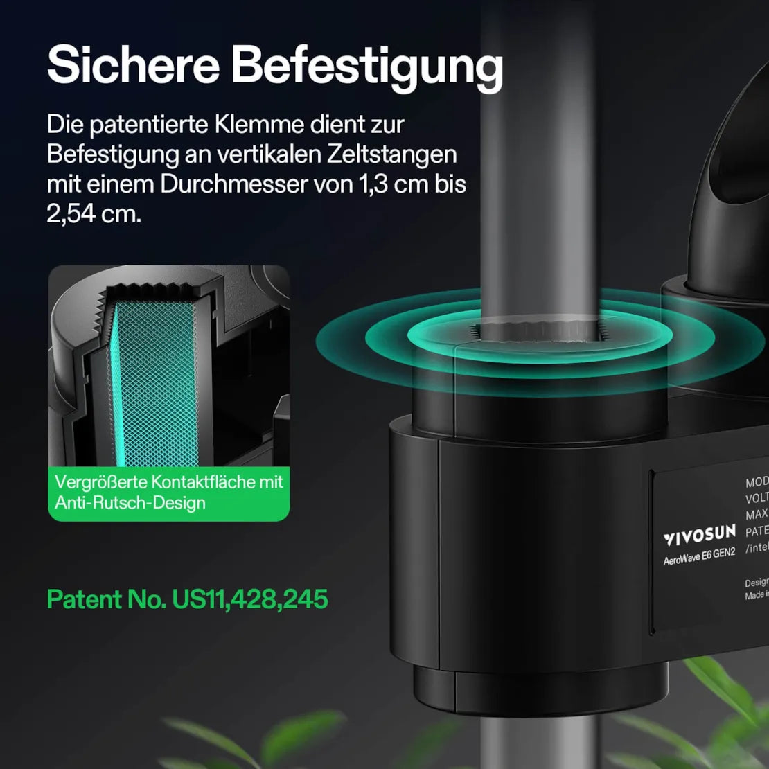 Smartes Komplettset Pro (150×150×200 cm) 600 Watt AeroLight Wing LED und AeroZesh T6 Lüfter