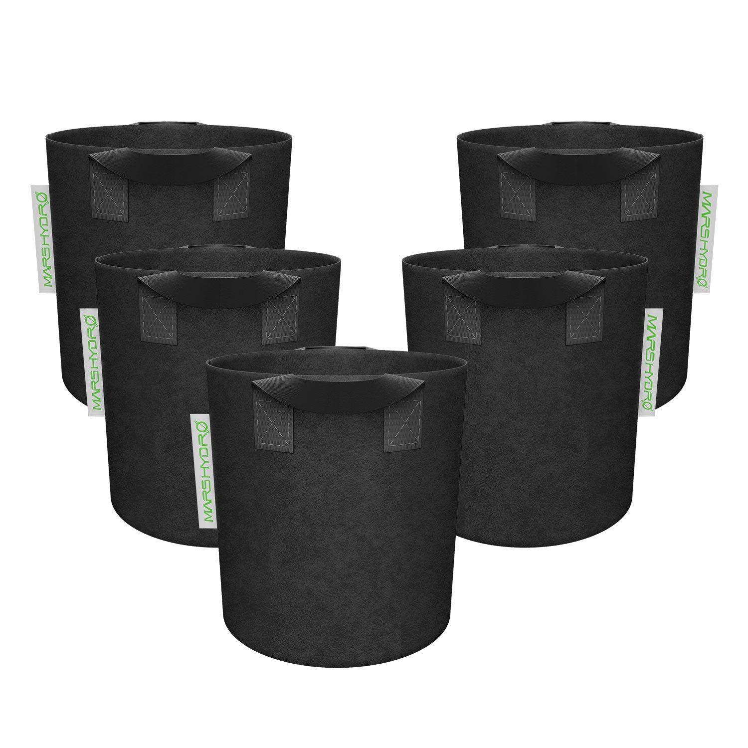 5er Set Stofftöpfe 19 L