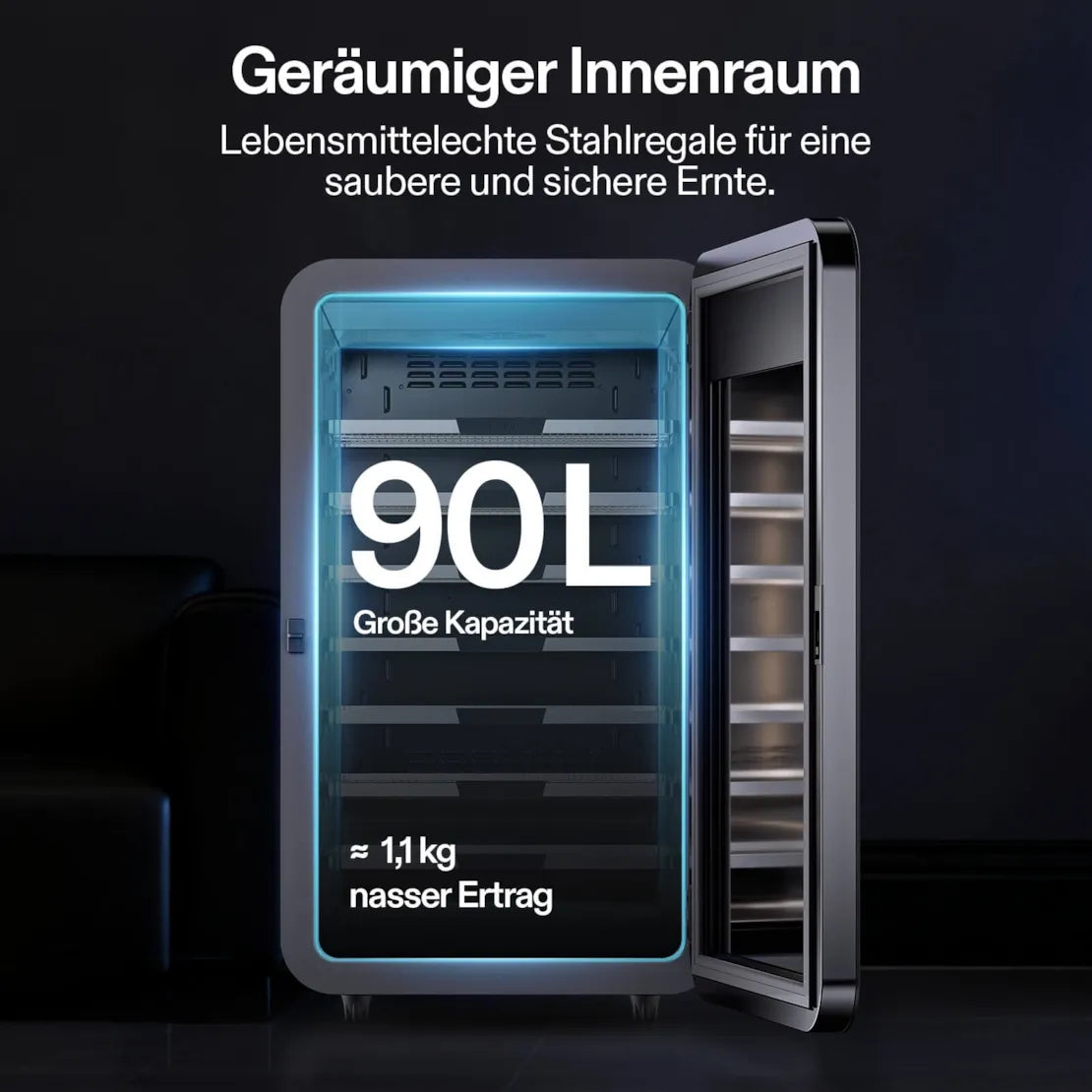 VCure Smart Post-Harvest Box für automatisches Trocknen & Aushärten 90 L