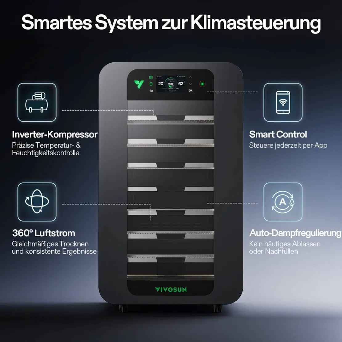 VCure Smart Post-Harvest Box für automatisches Trocknen & Aushärten 90 L