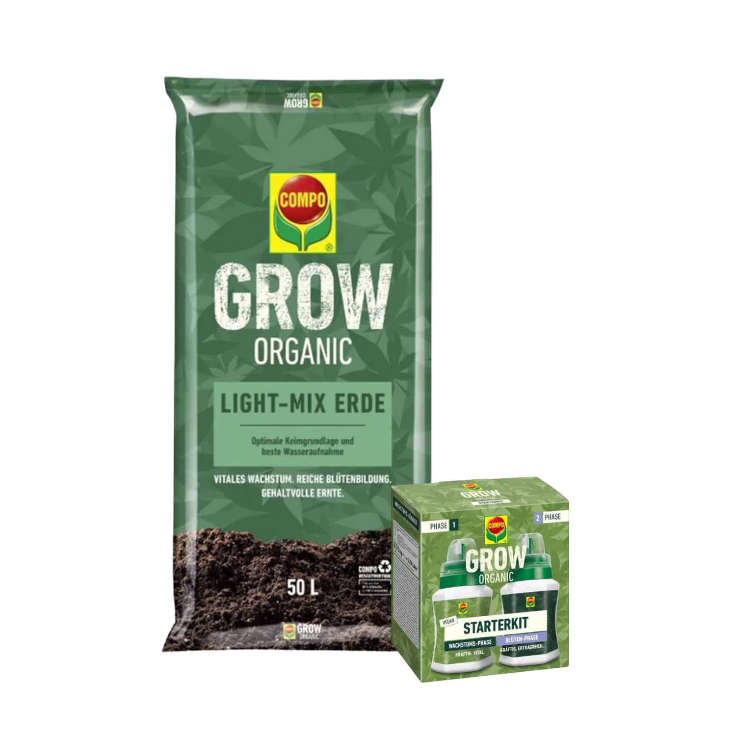 Grow Organic Light-Mix 50 L + Grow Organic Starterkit