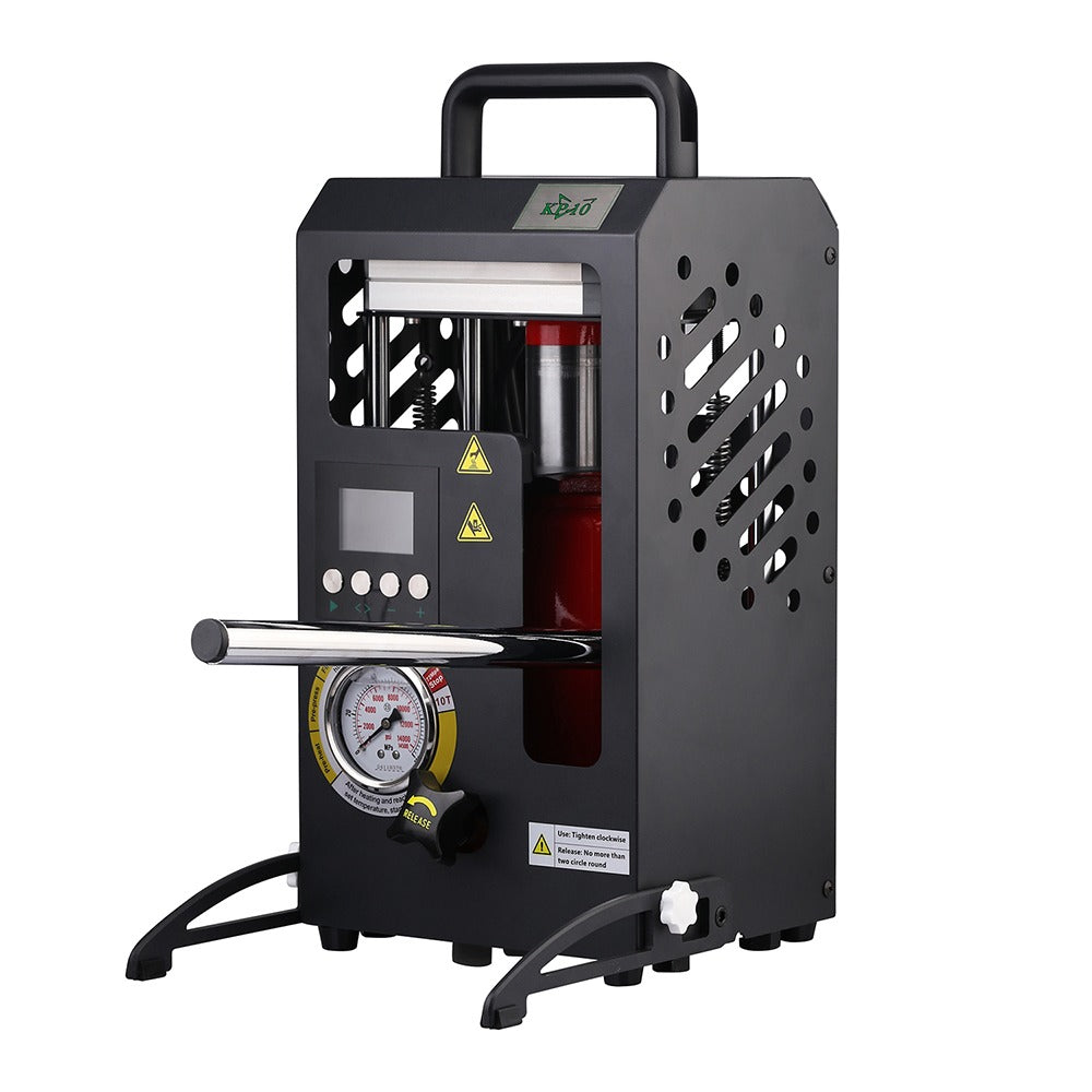 KP-10 Rosin-Presse bis 700 Watt und 10 Tonnen