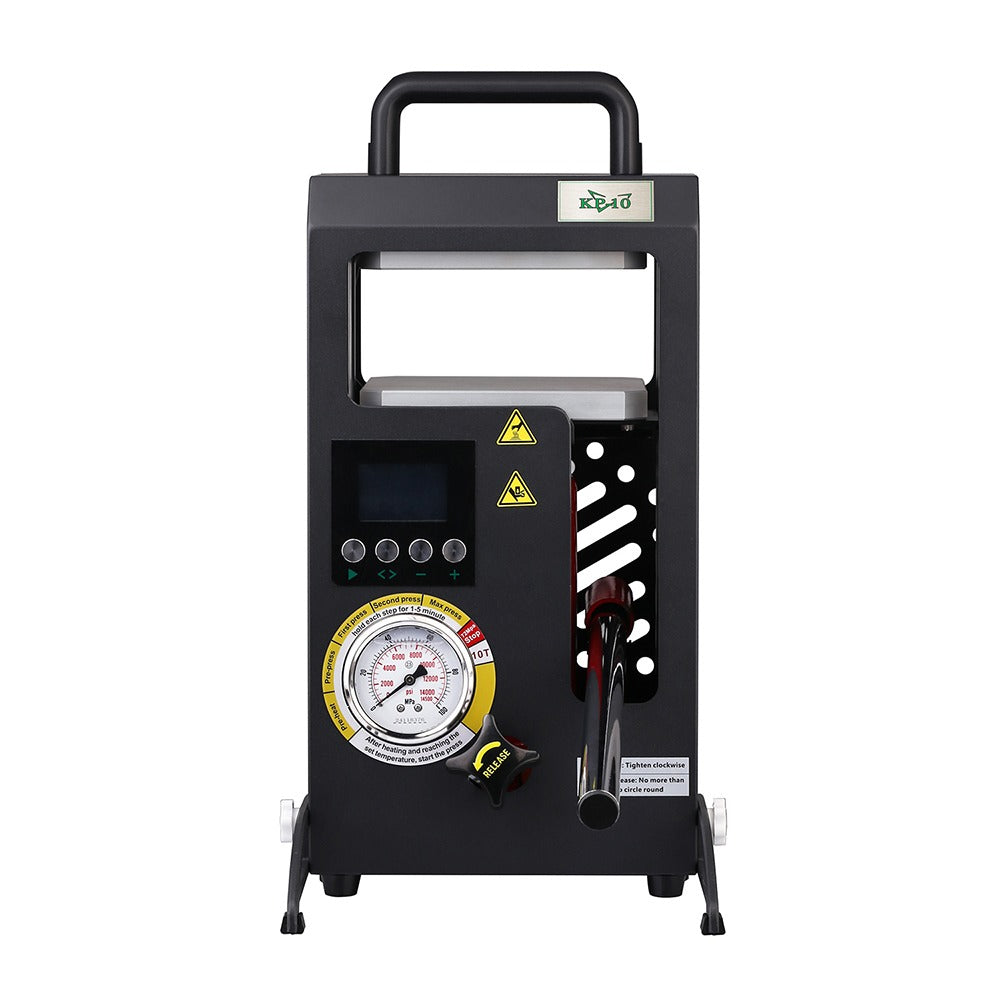 KP-10 Rosin-Presse bis 700 Watt und 10 Tonnen