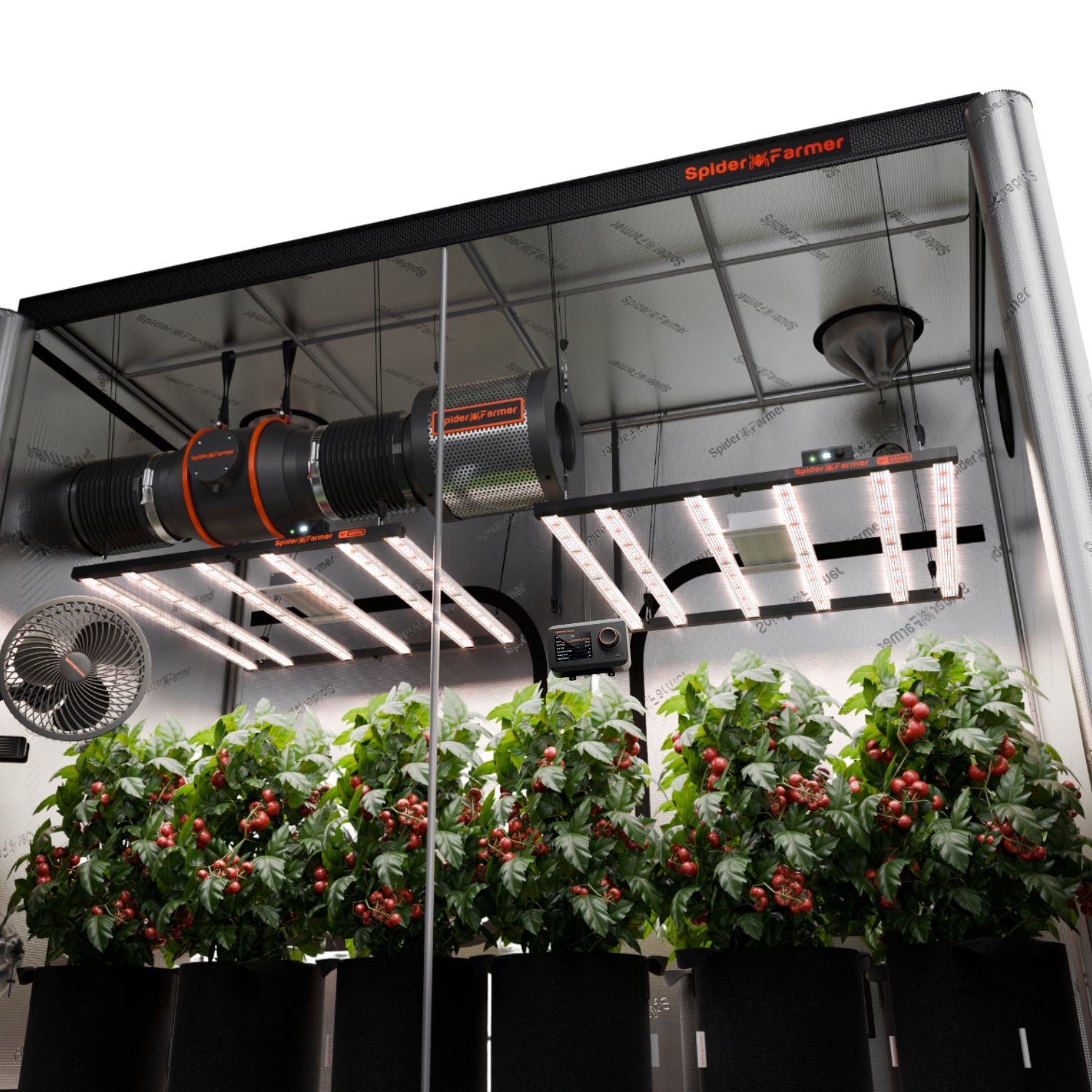 Komplettset (240x120x200 cm) 960 Watt EVO LED mit GGS für smarte Steuerung