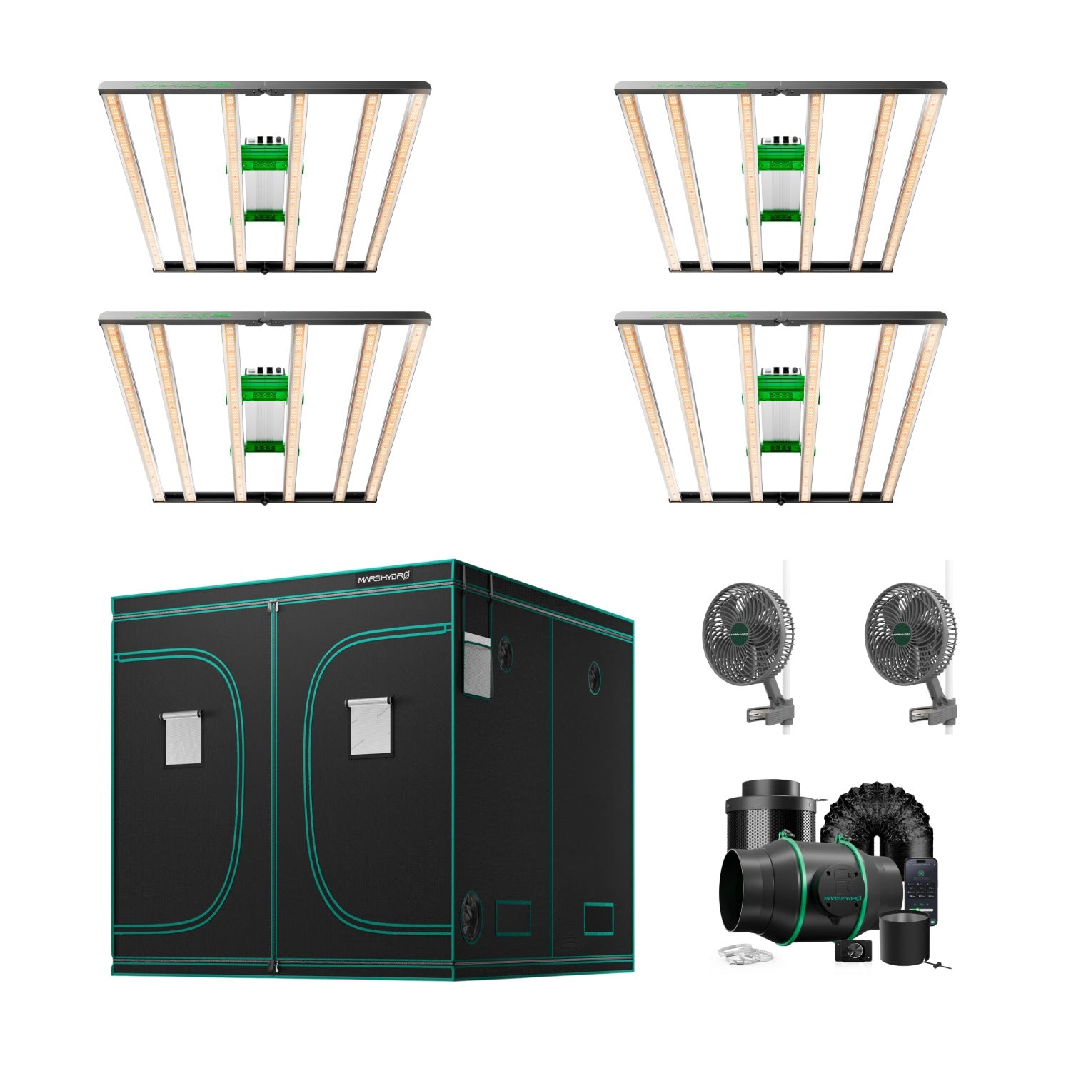 Komplettset (240x240x200 cm) 1920 Watt FC 4800 EVO LED mit iFresh für App-Steuerung