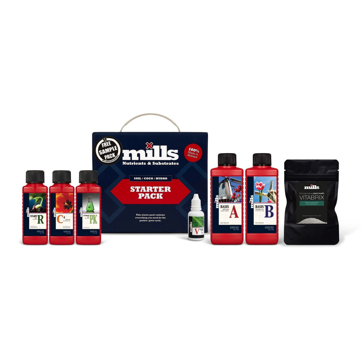 Mills Starter Pack 250 ml – Komplettes Nährstoffset für alle Phasen