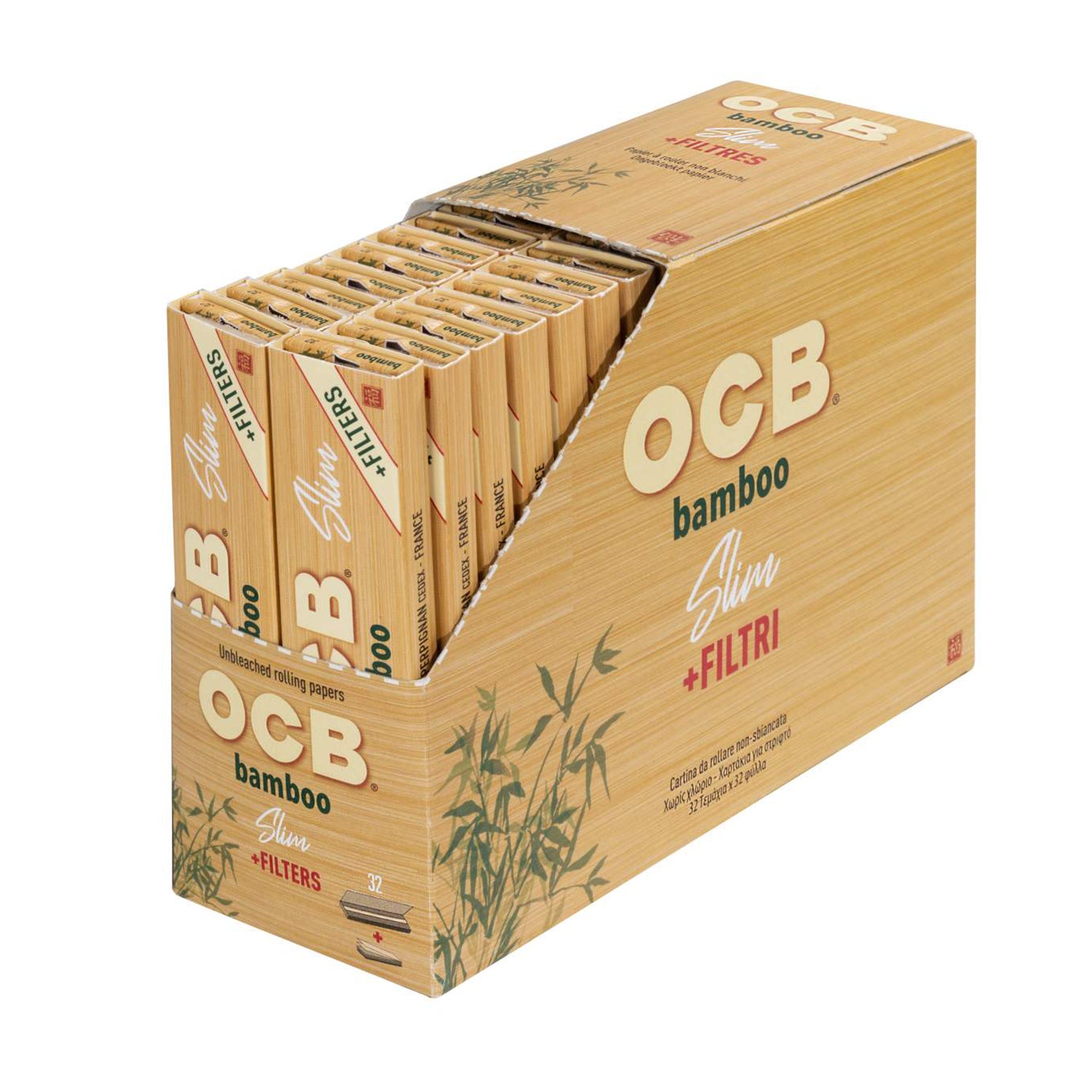 Bamboo Slim King Size Longpapes mit Tips