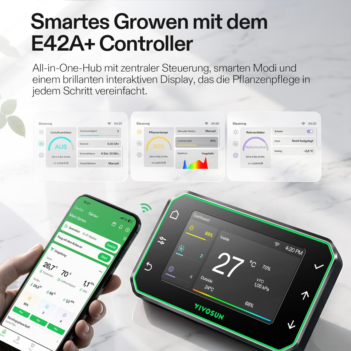 VIVOSUN Komplettset Zubehör