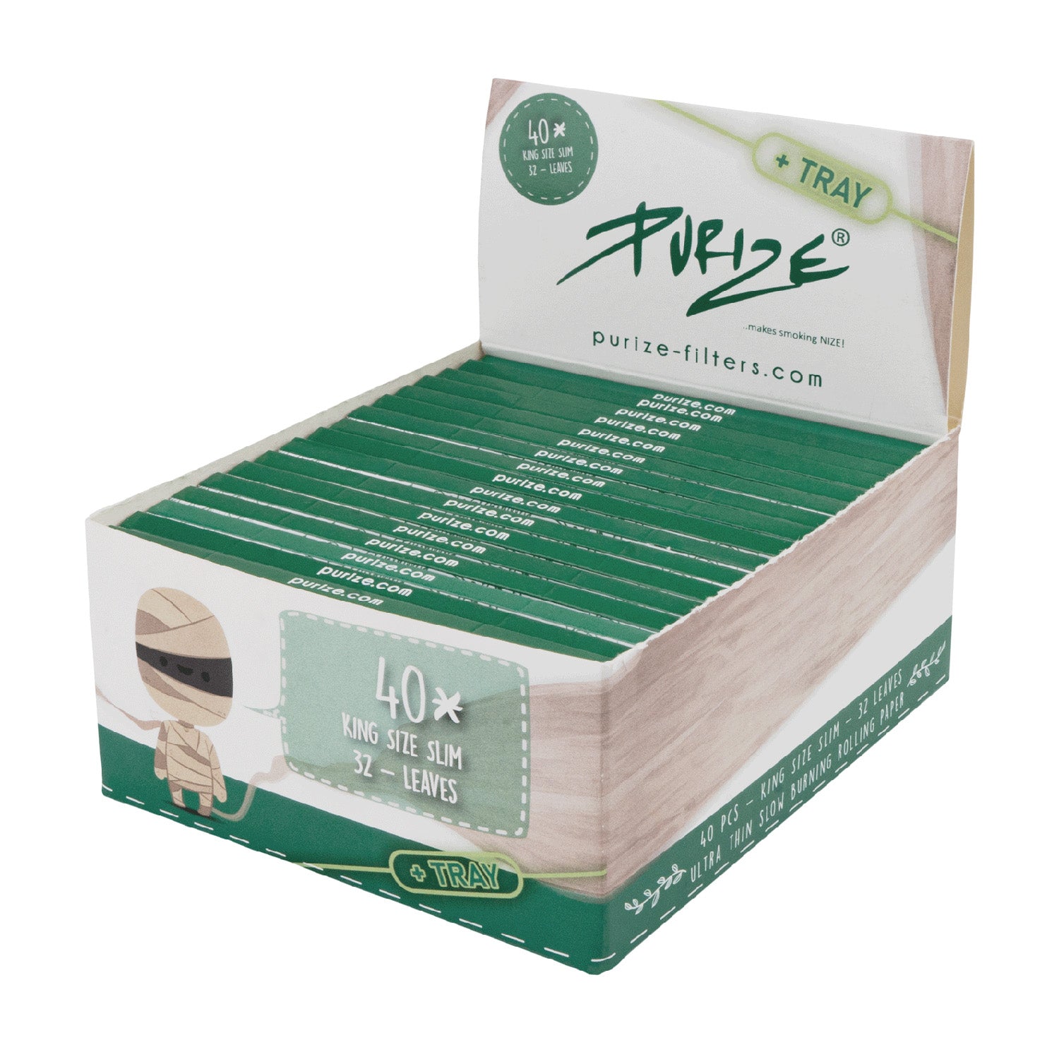 King Size Slim Longpapes mit Tray