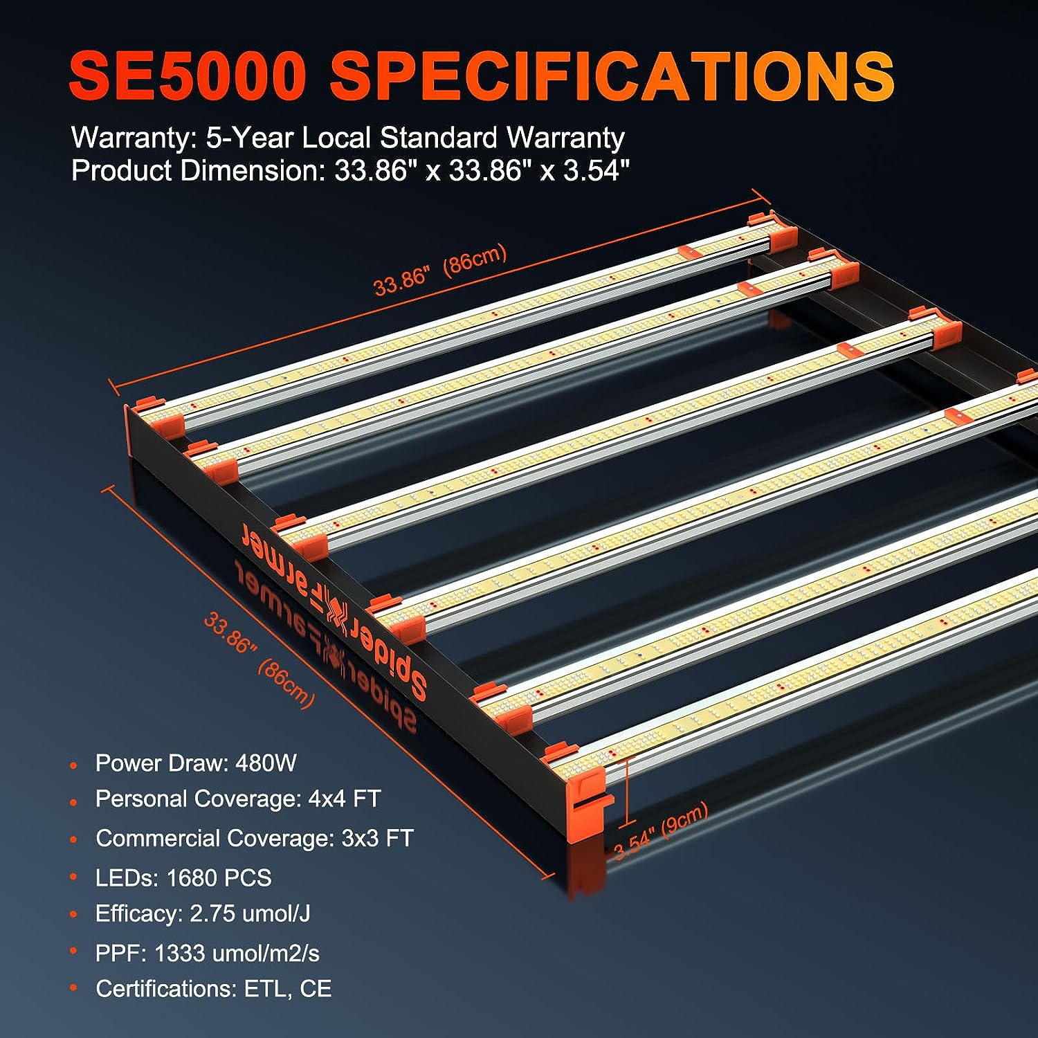 SE5000 LED 480 Watt