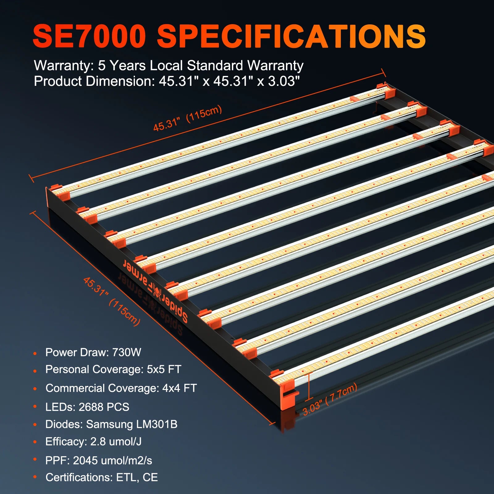 SE7000 LED 730 Watt