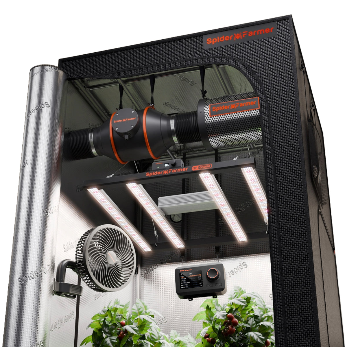 Komplettset (90x90x180 cm) 300 Watt EVO LED mit GGS für smarte Steuerung