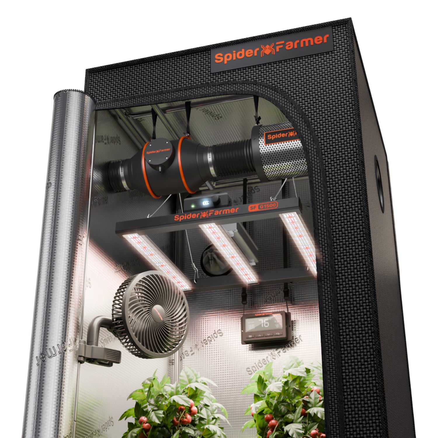 Spider Farmer SE1500 EVO LED 150 Watt F r 70x70 Cm GoGrow de spider-farmer-se1500-evo-led-150-watt-f-r-70x70-cm-gogrow-de