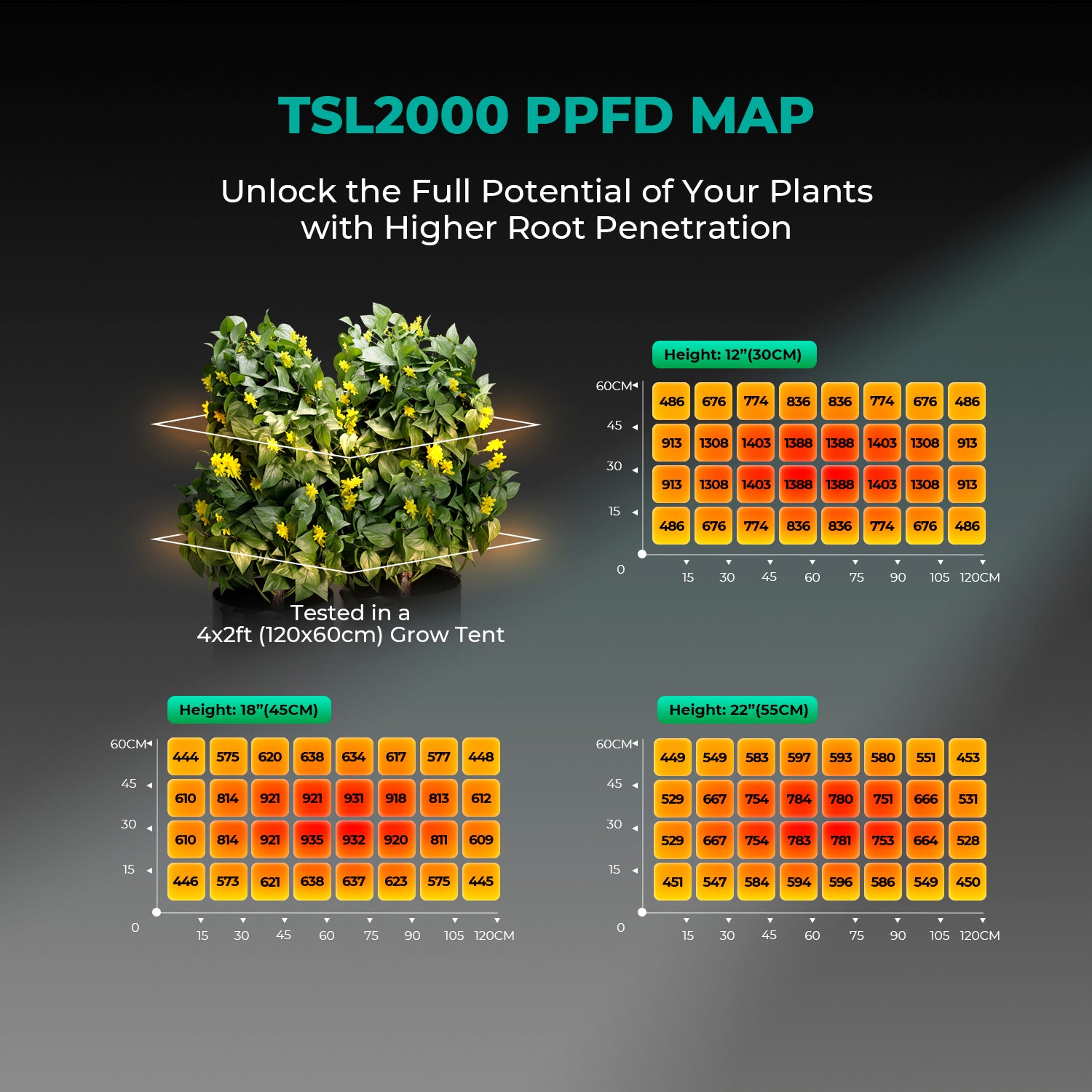 Mars Hydro TSL 2000 LED Grow Lampe