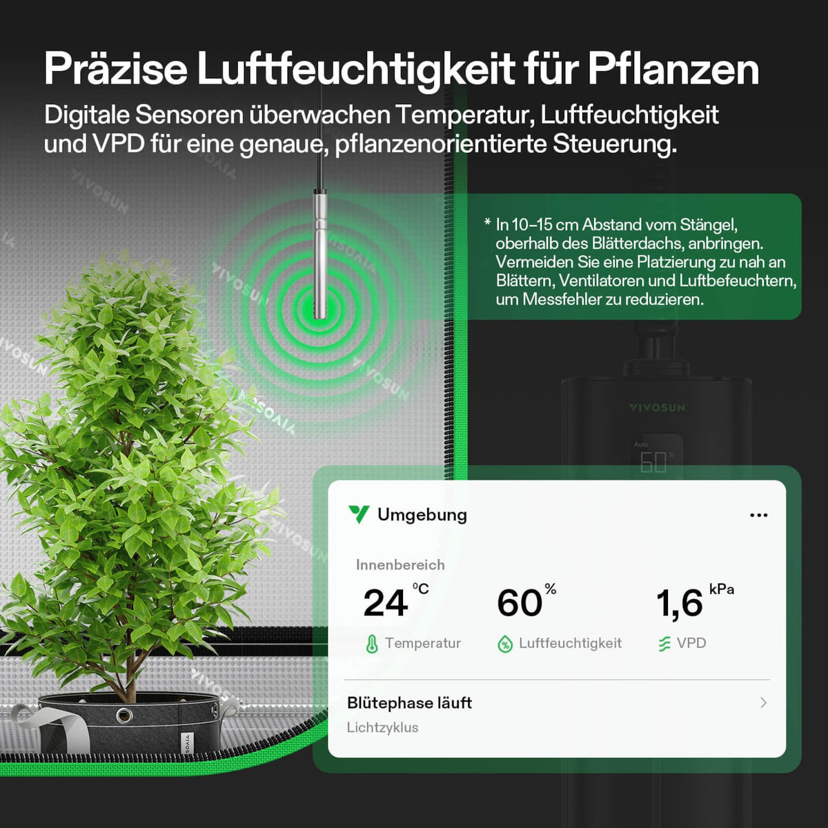 VIVOSUN AeroStream H09 smarter Luftbefeuchter mit 9 Liter Tank – Galerie 3