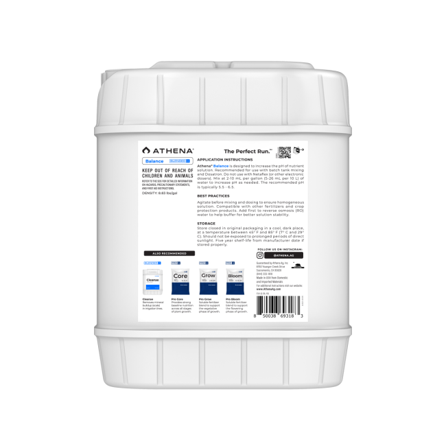 Athena Balance – siliziumbasierter pH-Stabilisator – 18,9 L – Produktansicht 2