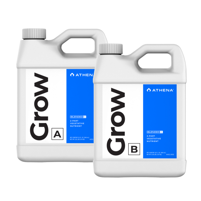 Athena Grow A+B – 2-Komponenten-Wachstumsdünger – 2 × 946 ml – Produktansicht 1