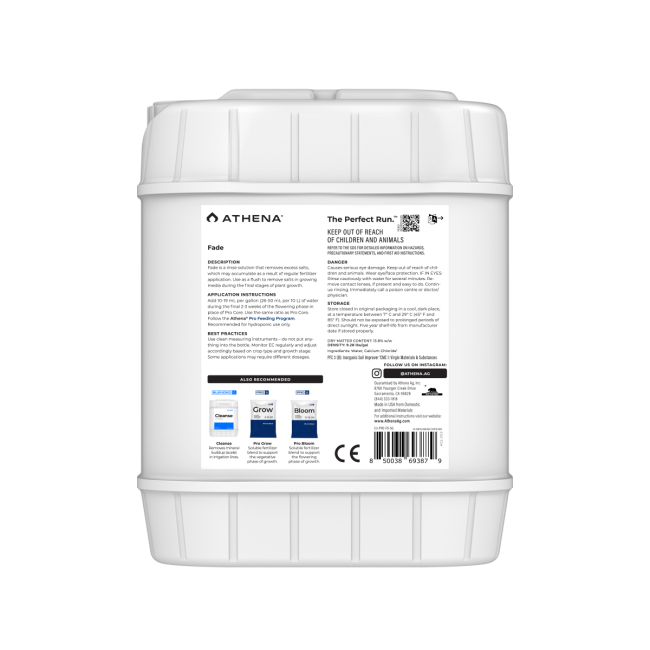 Athena Pro Fade – Finish-Dünger für die Spätblüte – 18,9 L – Produktansicht 2