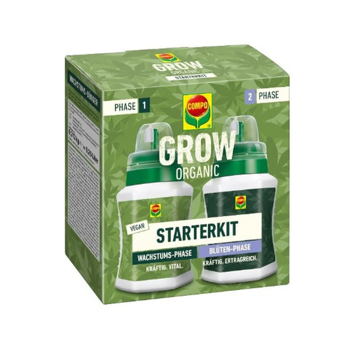 COMPO Grow Organic Duopack: Wachstums- und Blütedünger Starterkit