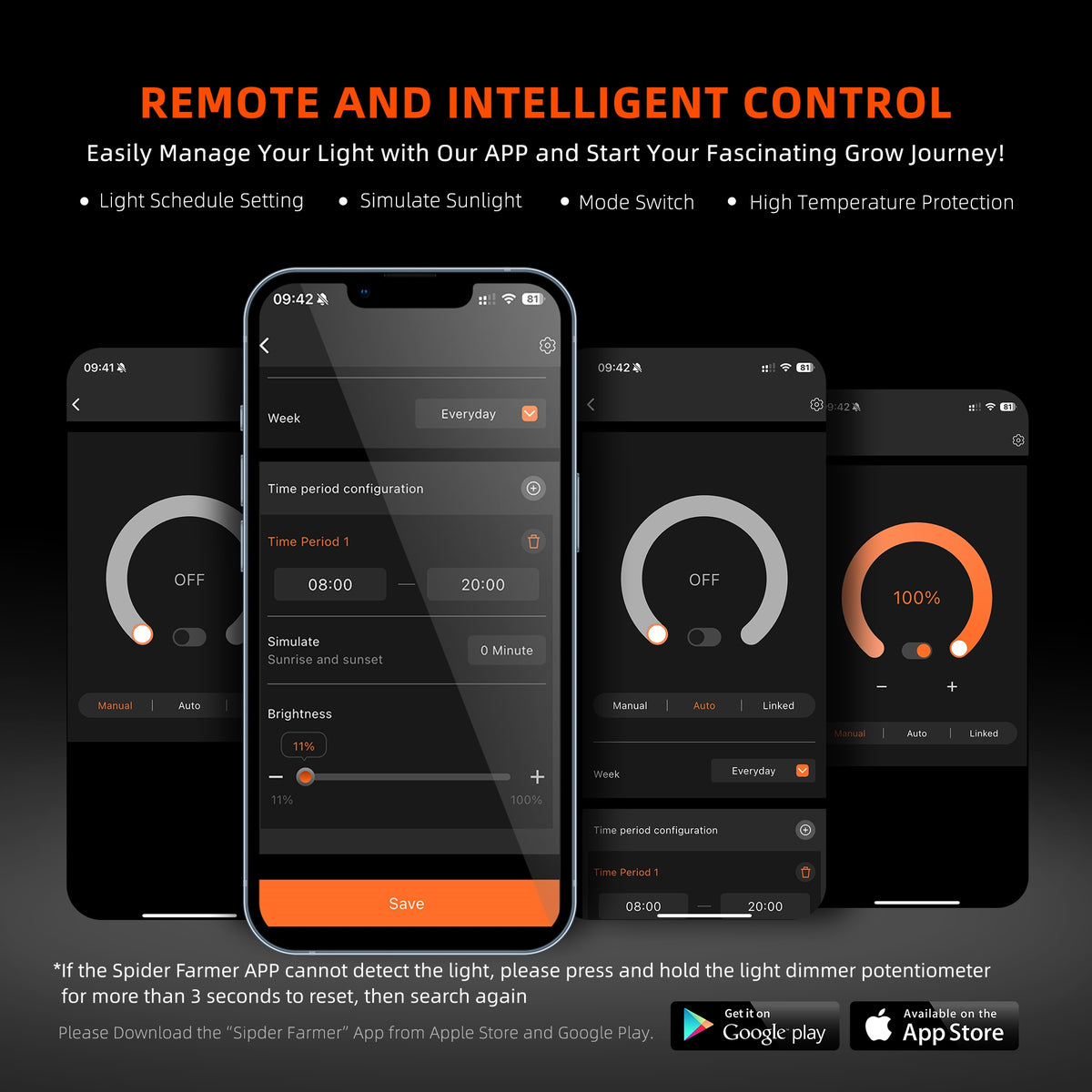 Spider Farmer G3000 Komplettset – App-Steuerung der G3000