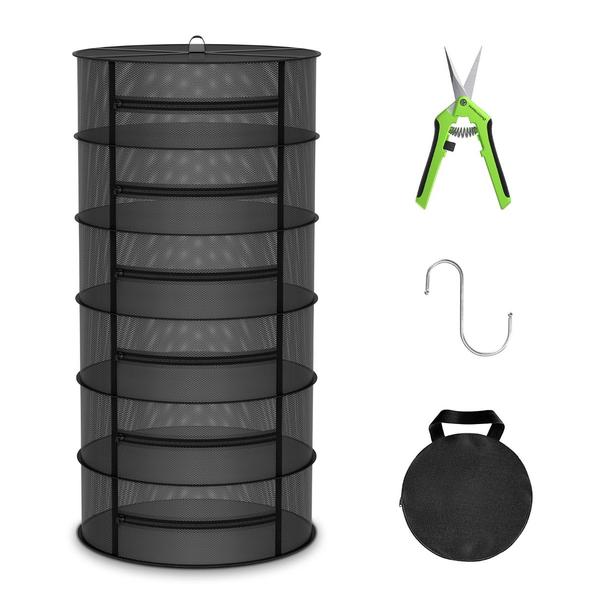 Trockennetz Ø 60 cm mit 4 oder 6 Etagen