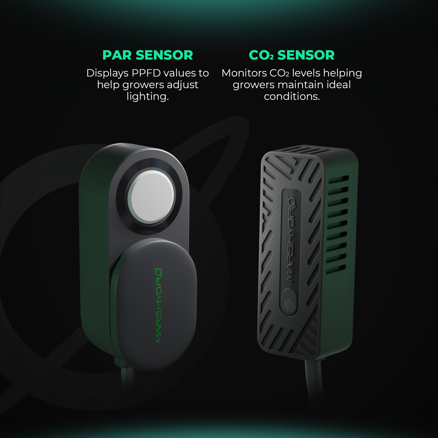 PAR und CO₂ Sensor für Smart Controller 43 oder iHub 4AC smarte Steckdosenleiste