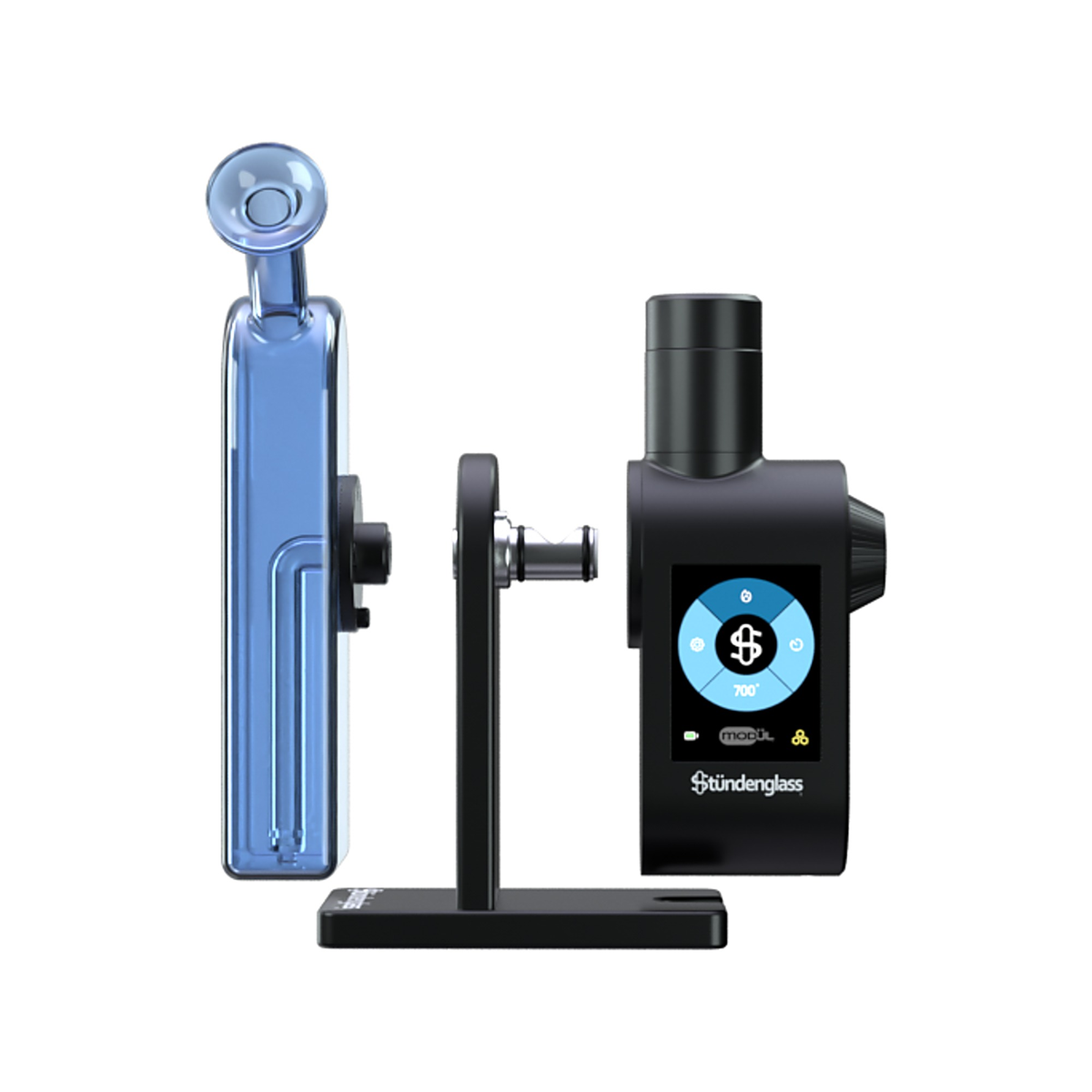 Stündenglass Modül Dok Deluxe Travel Set blaues Glas – Ansicht 3
