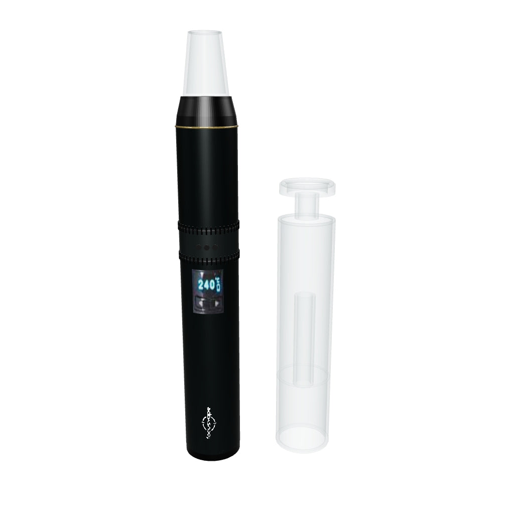 3D-Modell FocusVape Pro S Premium Set Schwarz mit Glas-Bubbler – Details angenähert