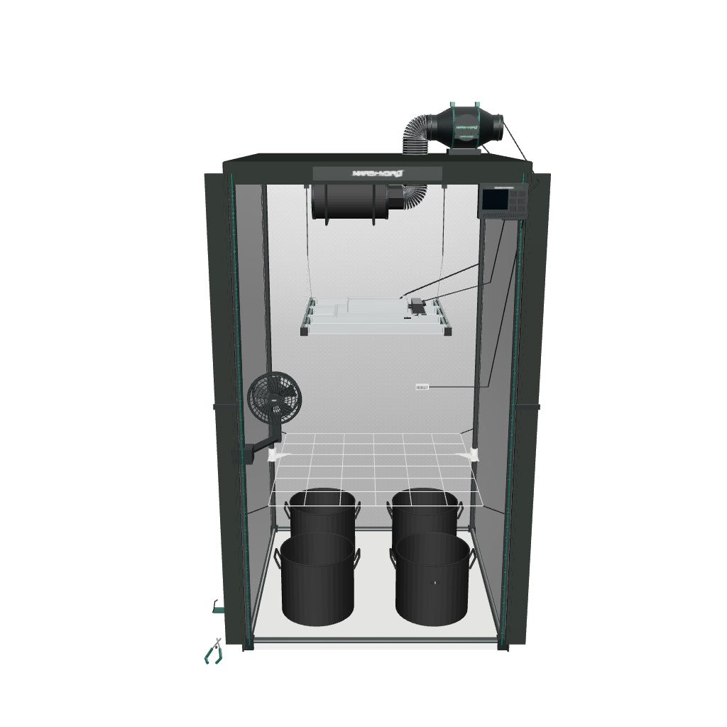 Mars Hydro FC3000-EVO iControl Komplettset mit detaillierter Leuchte – 3D-Ansicht