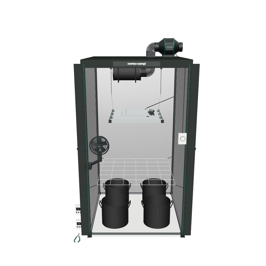 Mars Hydro FC3000-EVO Komplettset mit detaillierter Leuchte – 3D-Ansicht