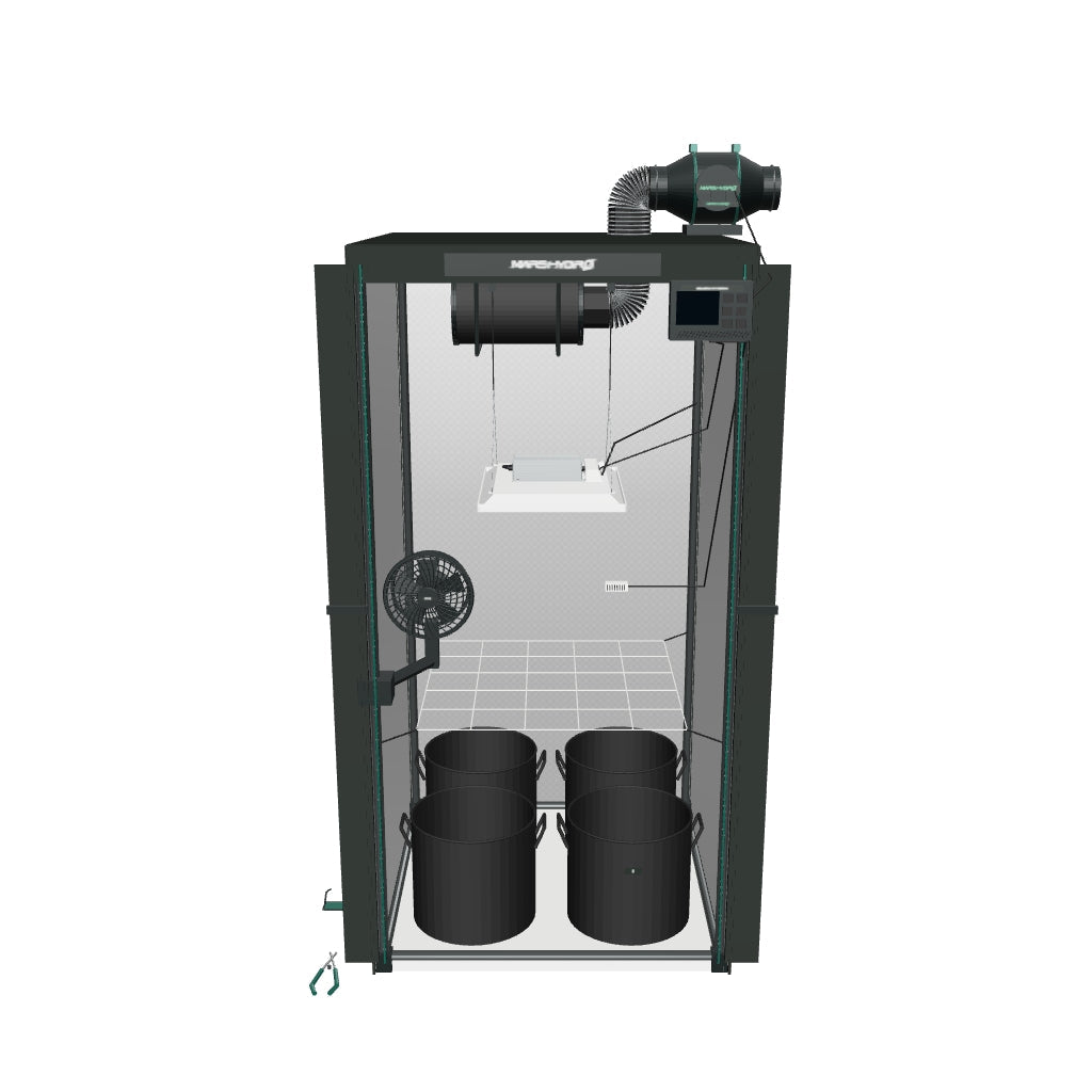 Mars Hydro TS1000 iControl Komplettset mit detaillierter Leuchte – 3D-Ansicht