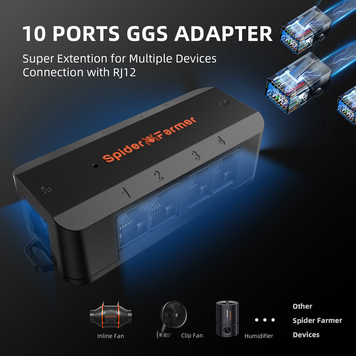 Spider Farmer SF1000D Komplettset – GGS-Pro-Adapter