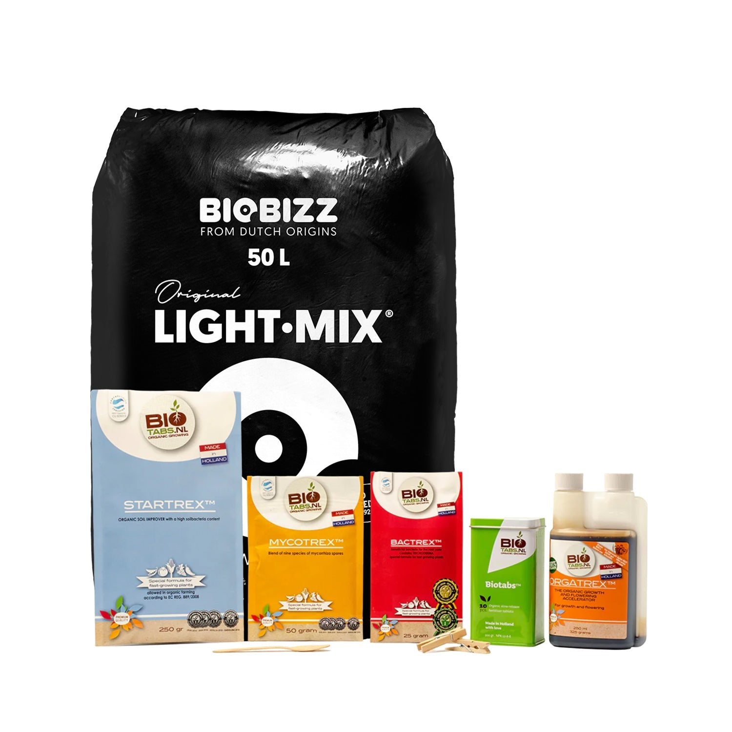 Light-Mix mit Perlite 50 L + Dünger Starterpack