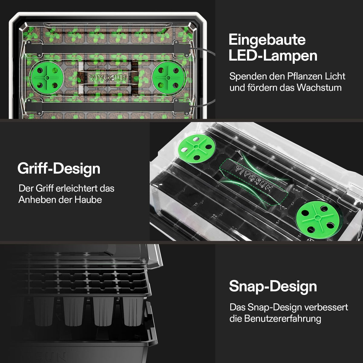 40-Zellen-Anzuchtset mit LED und Heizmatte – Galerie 5