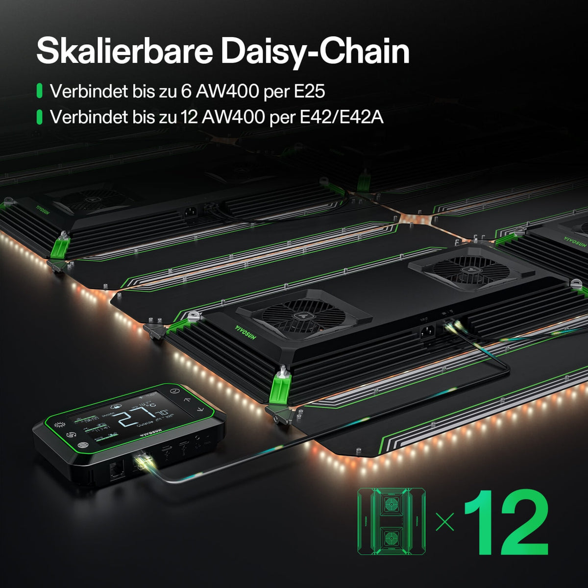 VIVOSUN AeroLight Wing AW400 400W LED Pflanzenlampe – Galerie 8