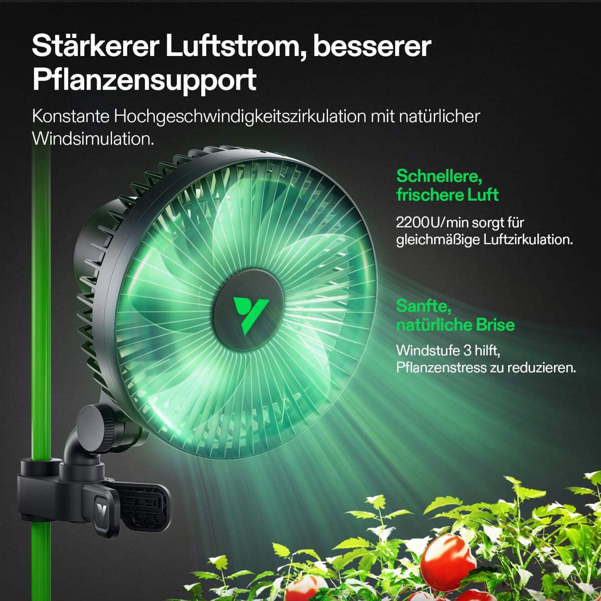 VIVOSUN AeroWave A6 Gen2 Clipventilator 150 mm – Galerie 3