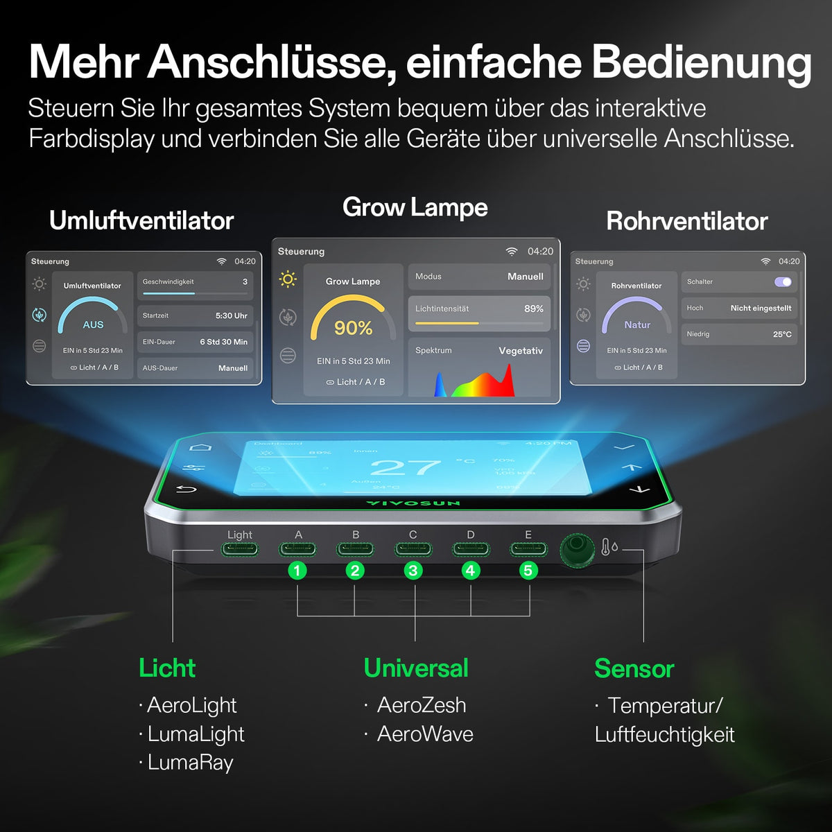 VIVOSUN AeroZesh T6 Smart Abluftset Pro 15 cm mit GrowHub E42A+ – Galerie 5