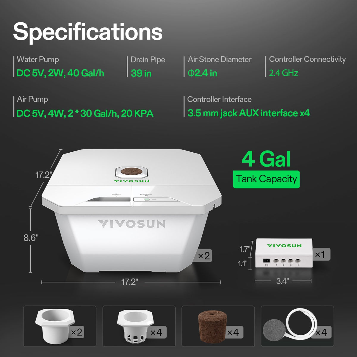 FlexFeed DWC Hydroponik-System 15 L mit 2 Eimern und Smart Controller – Galerie 7