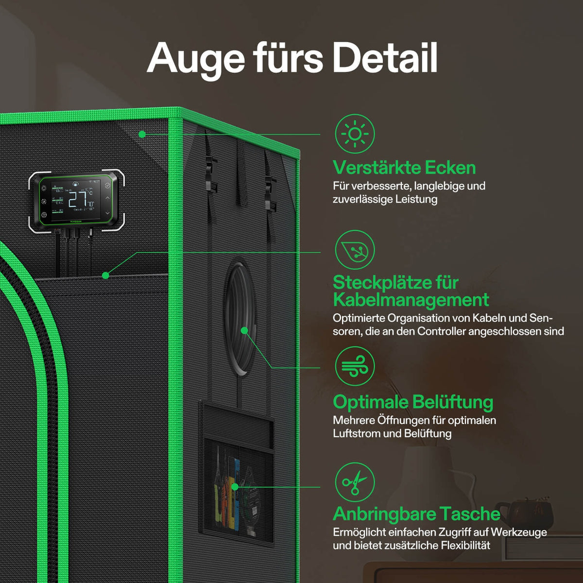 VIVOSUN P426 Growbox 120×60×180 cm – Galerie 7