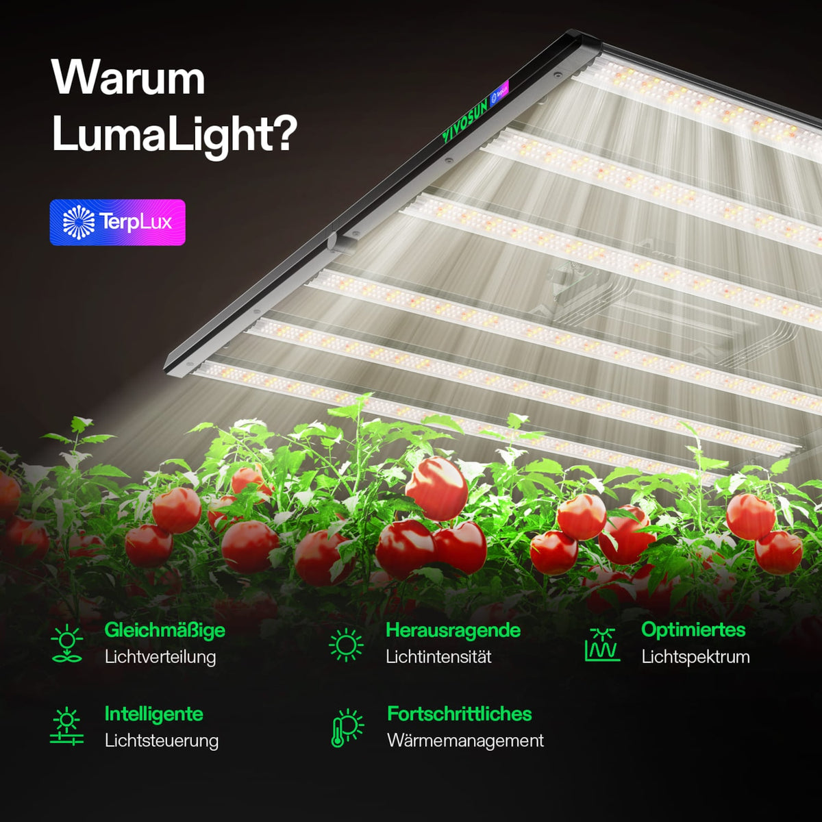 VIVOSUN LumaLight 500W LED Pflanzenlampe – Galerie 2