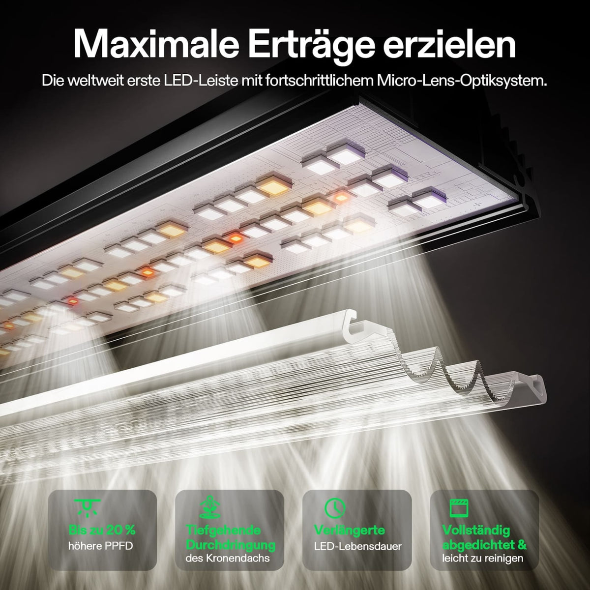 VIVOSUN LumaLight 500W LED Pflanzenlampe – Galerie 3