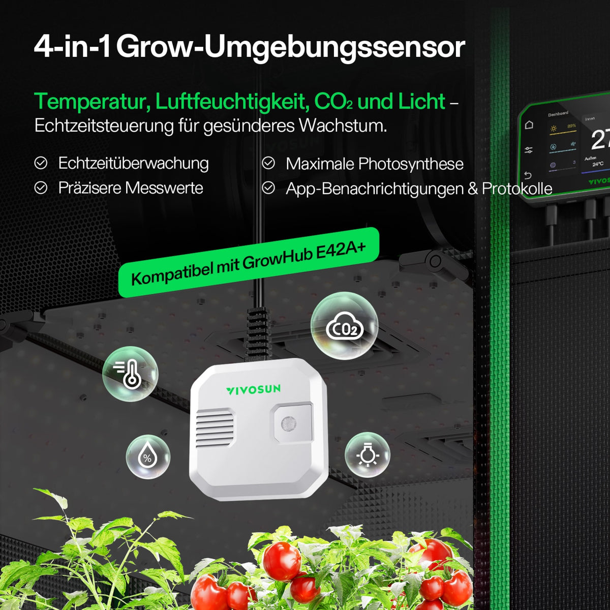 4-in-1 Sensor – Messfunktionen