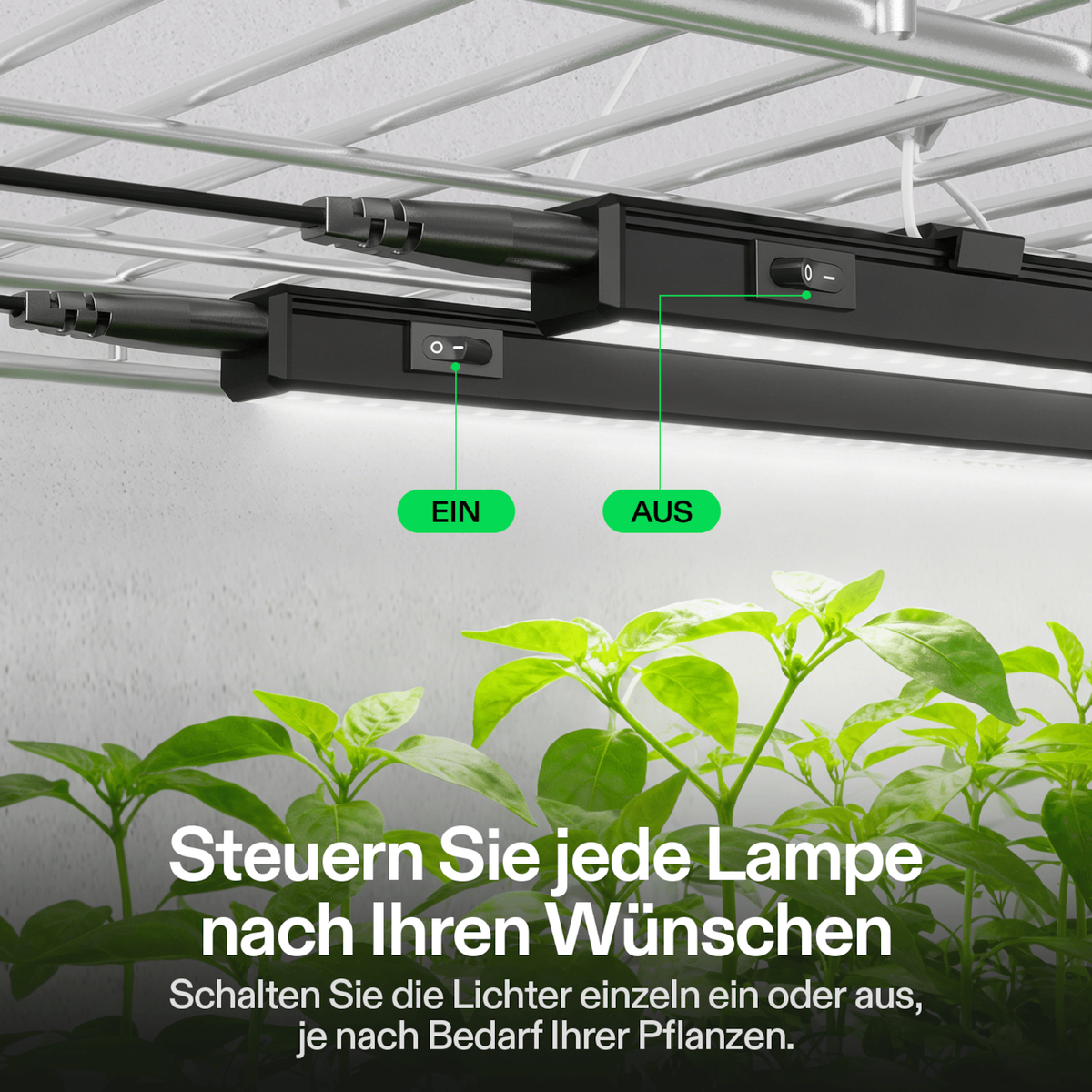 VIVOSUN T5 Linear 28W LED Pflanzenlampe 30 cm (4er-Set) – Galerie 6