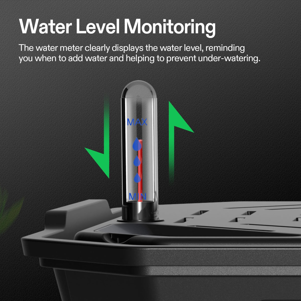 VIVOSUN FlexFeed Bewässerungsbasen mit 6 L Reservoir (4er-Pack) – Wasserstandsanzeiger